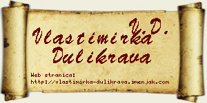 Vlastimirka Dulikrava vizit kartica